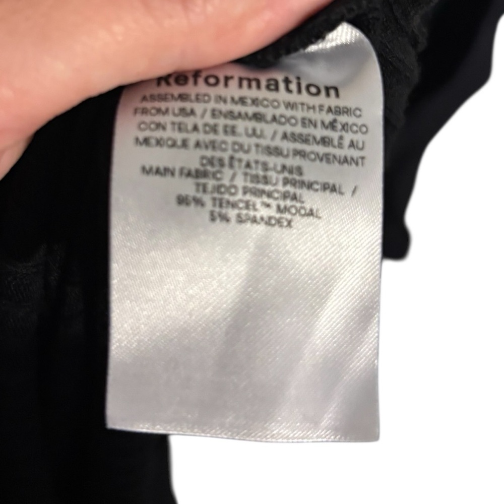 Reformation Black Square Neck Top Small - Picture 5 of 5